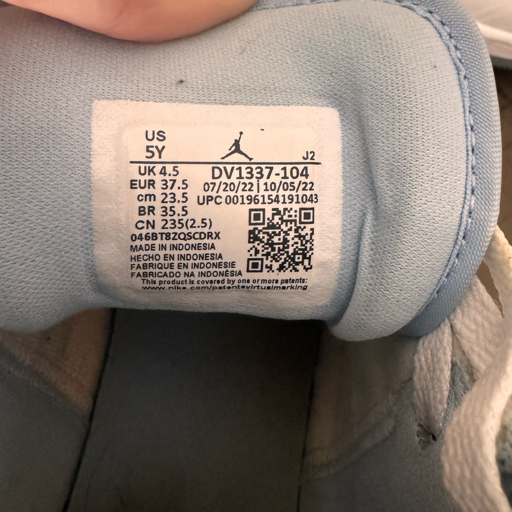 Jordan Mid Aluminum/Grey Fog 5Y - Picture 5 of 5